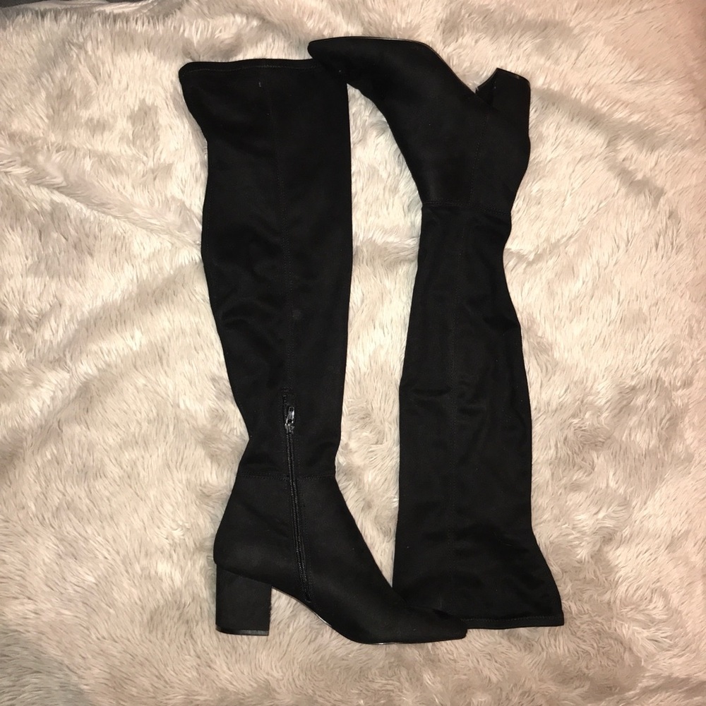 Steve Madden Black Over The Knee Boots